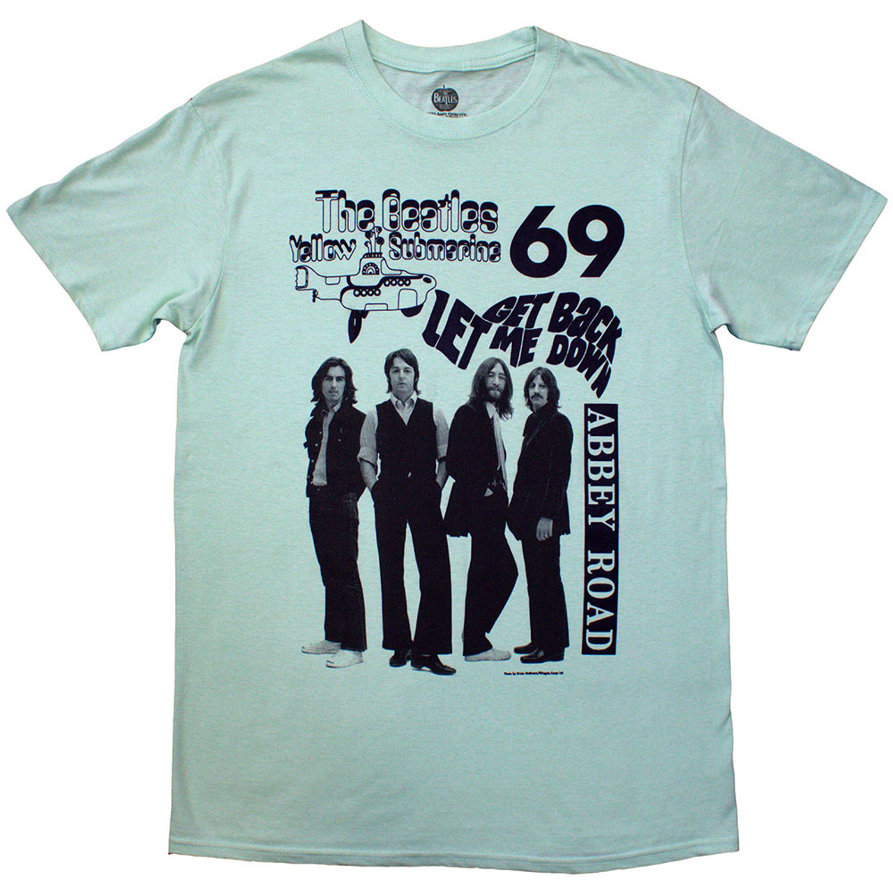 The Beatles Unisex T-Shirt 1969 (Green)