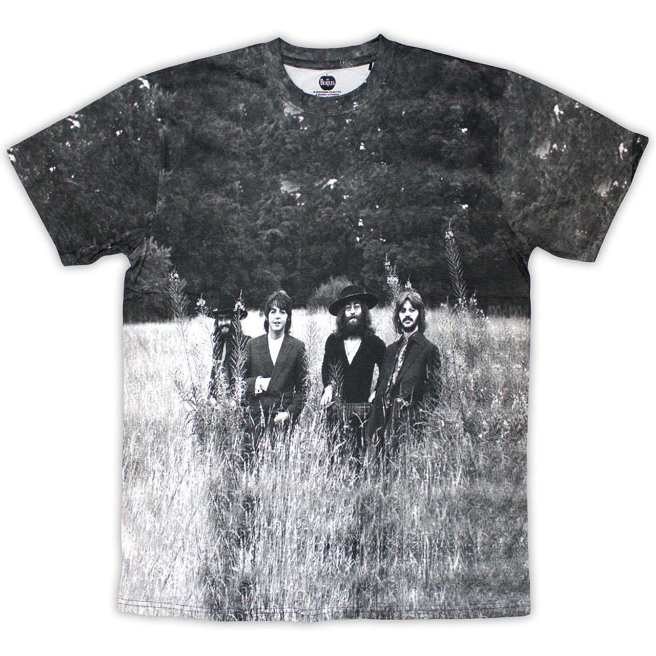 The Beatles Unisex T-Shirt Tittenhurst Park Field (White) (All Over Print)