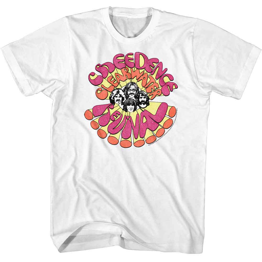 Creedence Clearwater Revival Groovy White T-Shirt