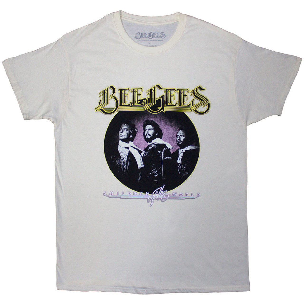 Bee Gees Unisex T-Shirt Children Of The World (Natural)
