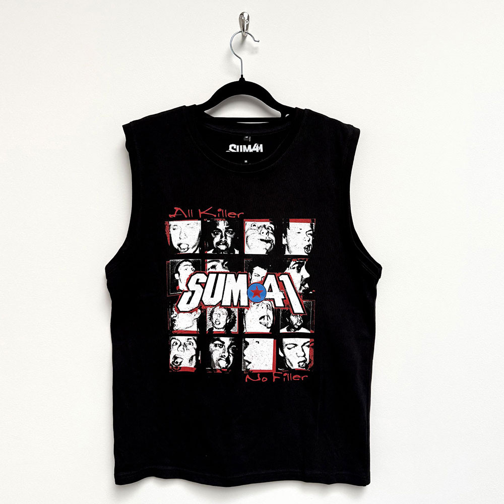 Sum 41 Unisex Muscle Tank T-Shirt All Killer No Filler Tracklist