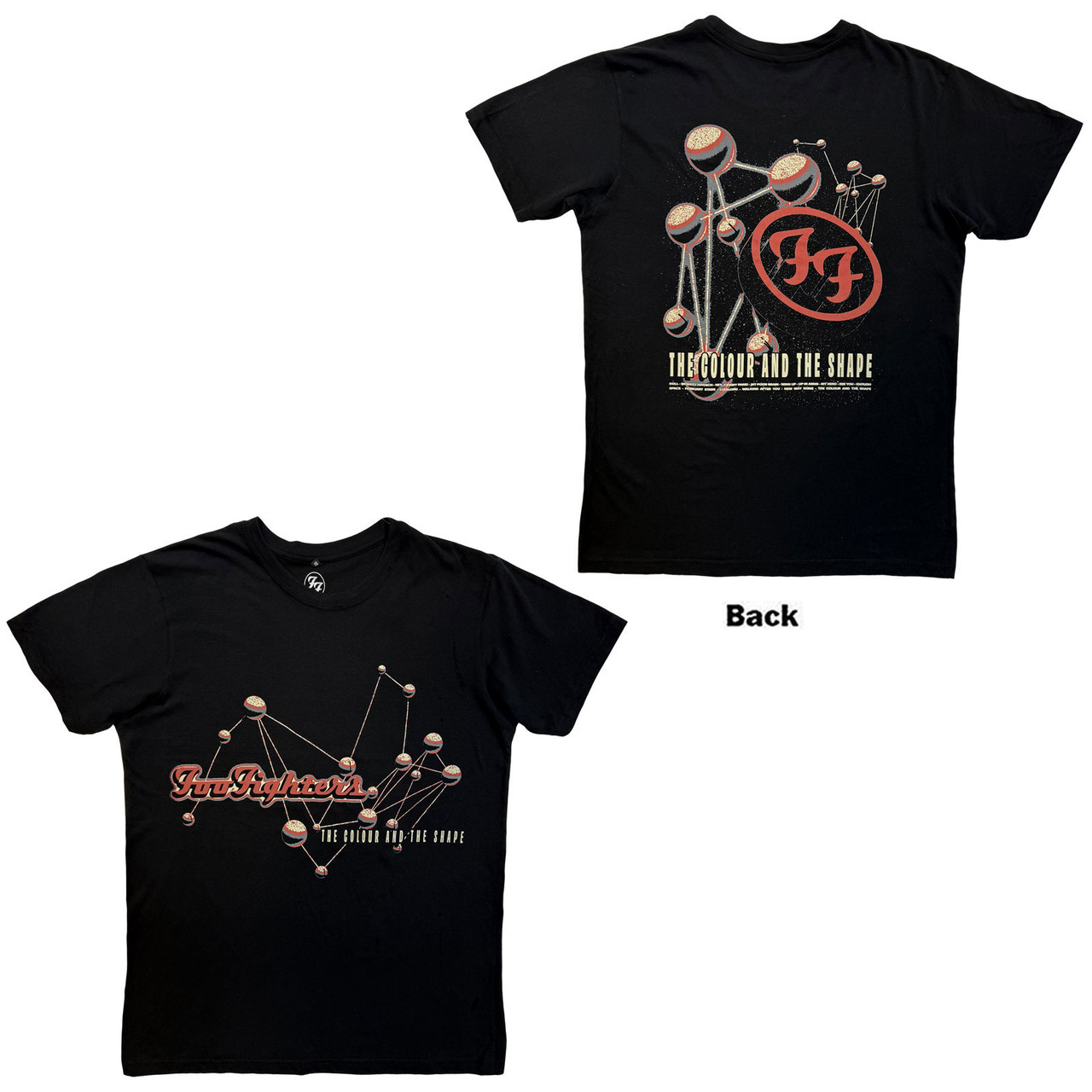 Foo Fighters バンドTシャツ ブラック Foo Fighters Unisex Carbon T-Shirt The Colour & The Shape (Black
