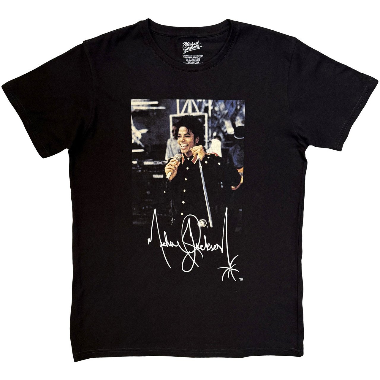 Michael Jackson Unisex T-Shirt Signature (Black)