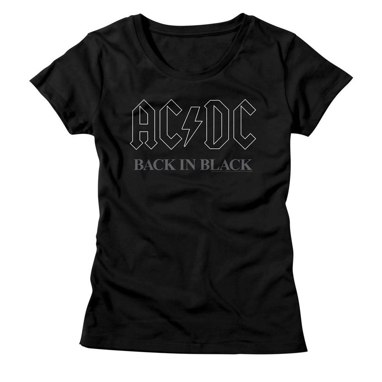 AC/DC Back In Black-Black Junior Women's T-Shirt