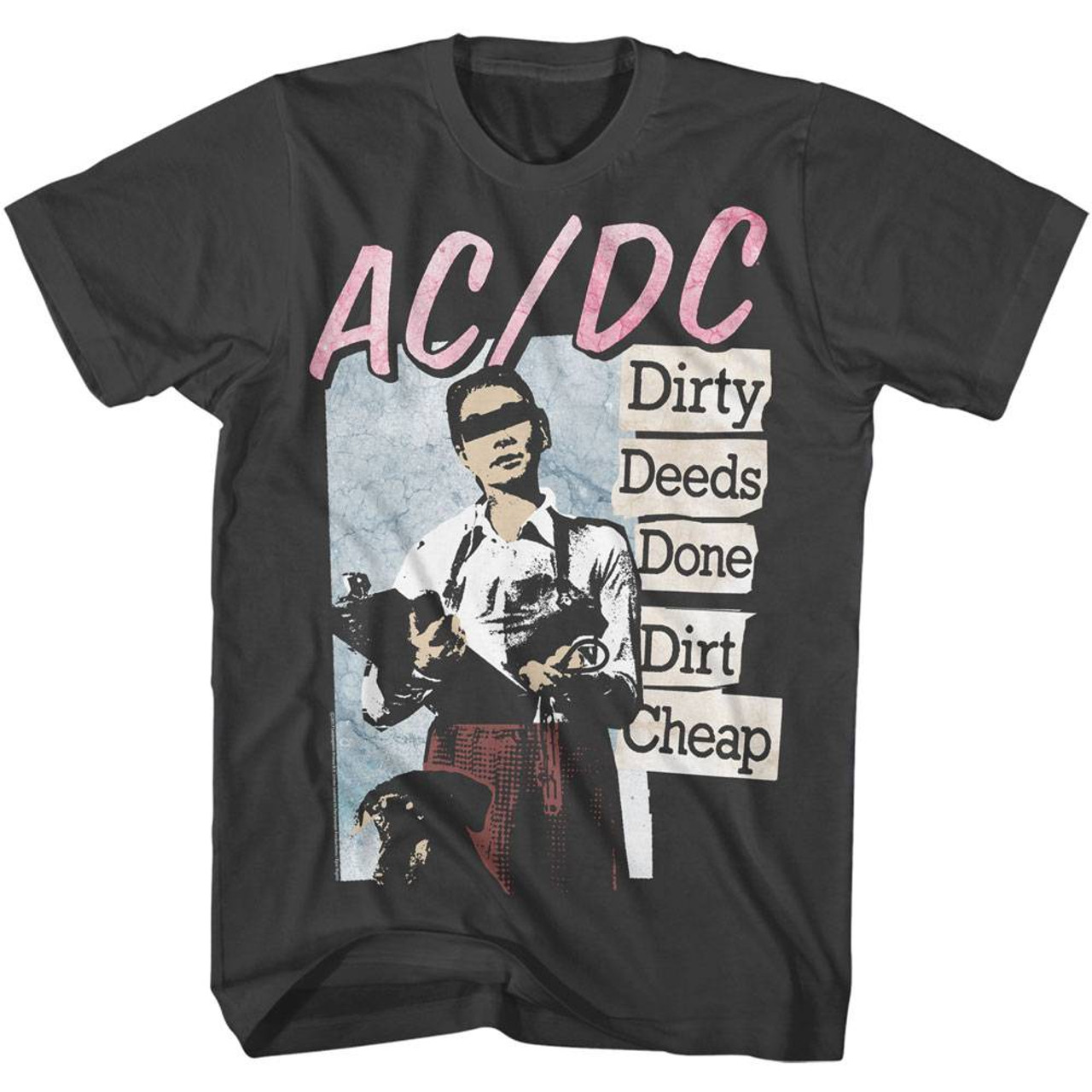 AC/DC Dirty Deeds Smoke Adult T-Shirt
