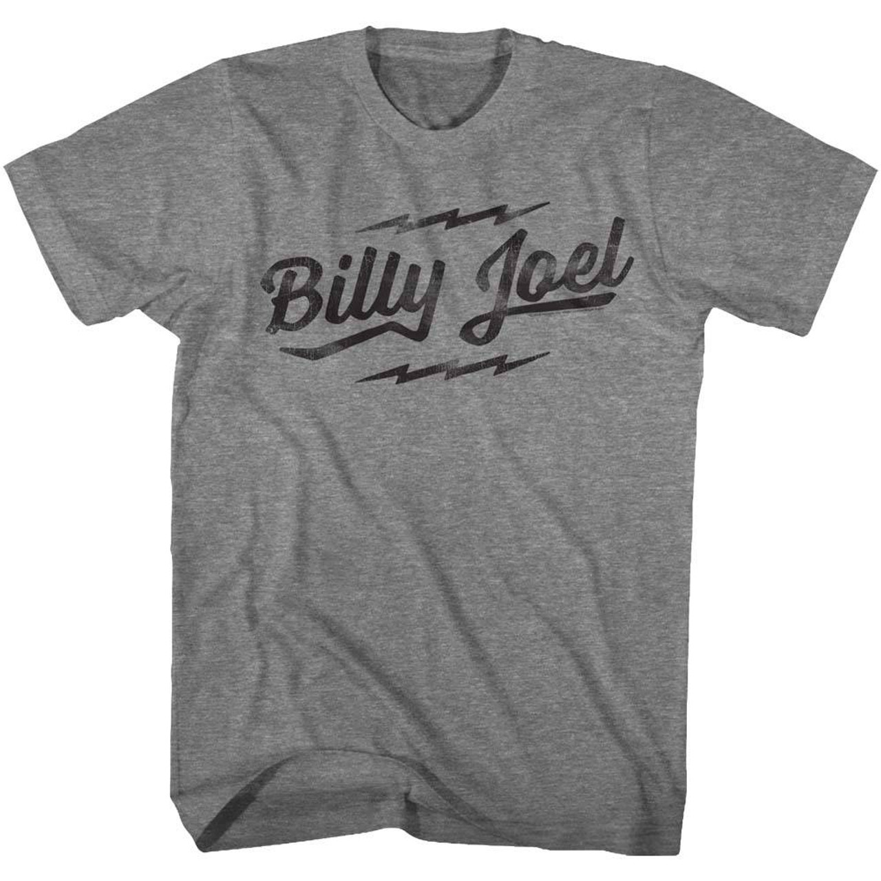 Billy Joel Logo Heather Adult T-Shirt
