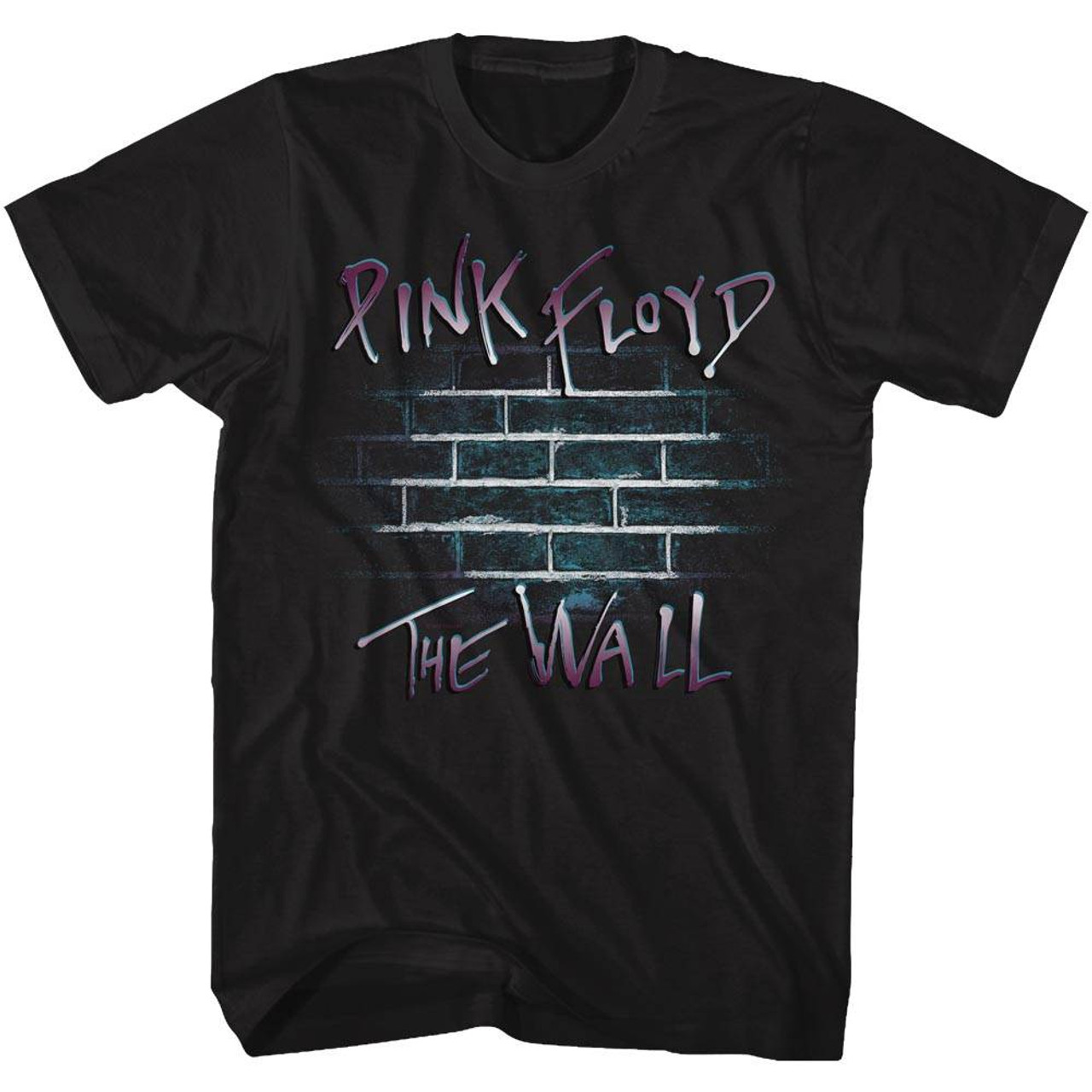 Pink Floyd Classic Purple Floyd Black Adult T-Shirt