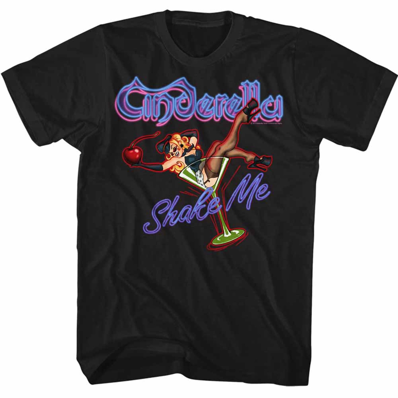 Cinderella Shake Me Black Adult T-Shirt