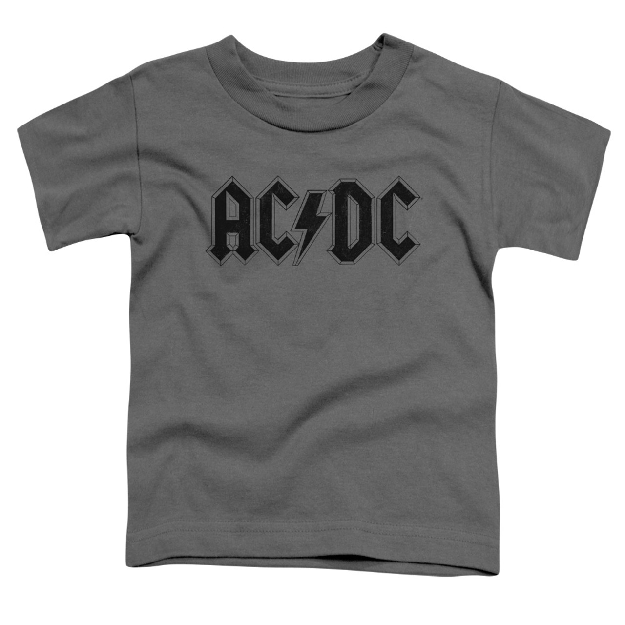 AC/DC Worn Logo Toddler T-Shirt Charcoal
