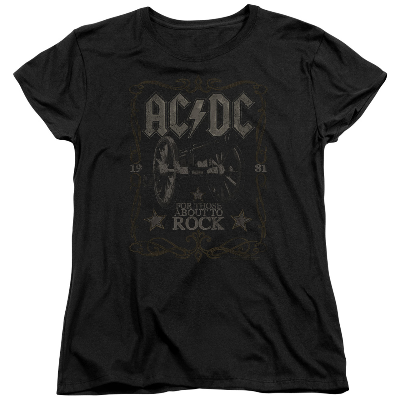 AC/DC Rock Label Women's T-Shirt Black
