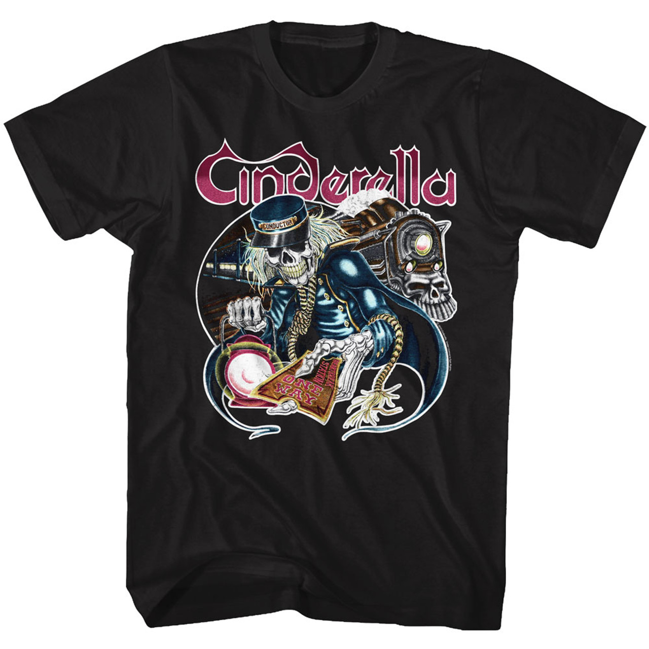 Cinderella One Way Black Adult T-Shirt