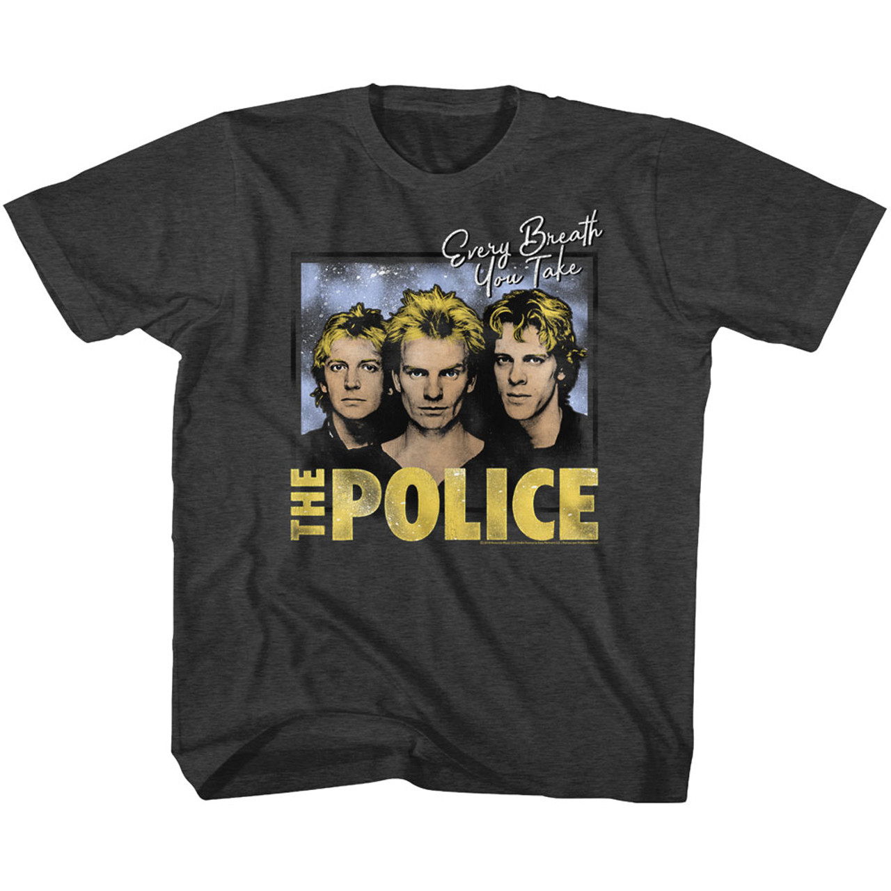 The Police Every Breath Black Heather Toddler T-Shirt
