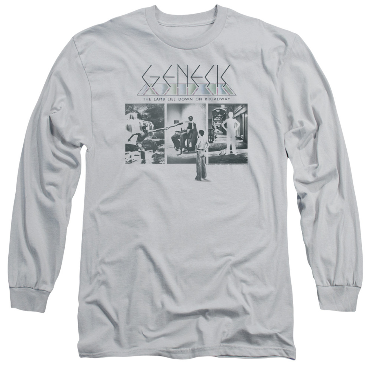Genesis The Lamb Down On Broadway Adut Long Sleeve T-Shirt Silver