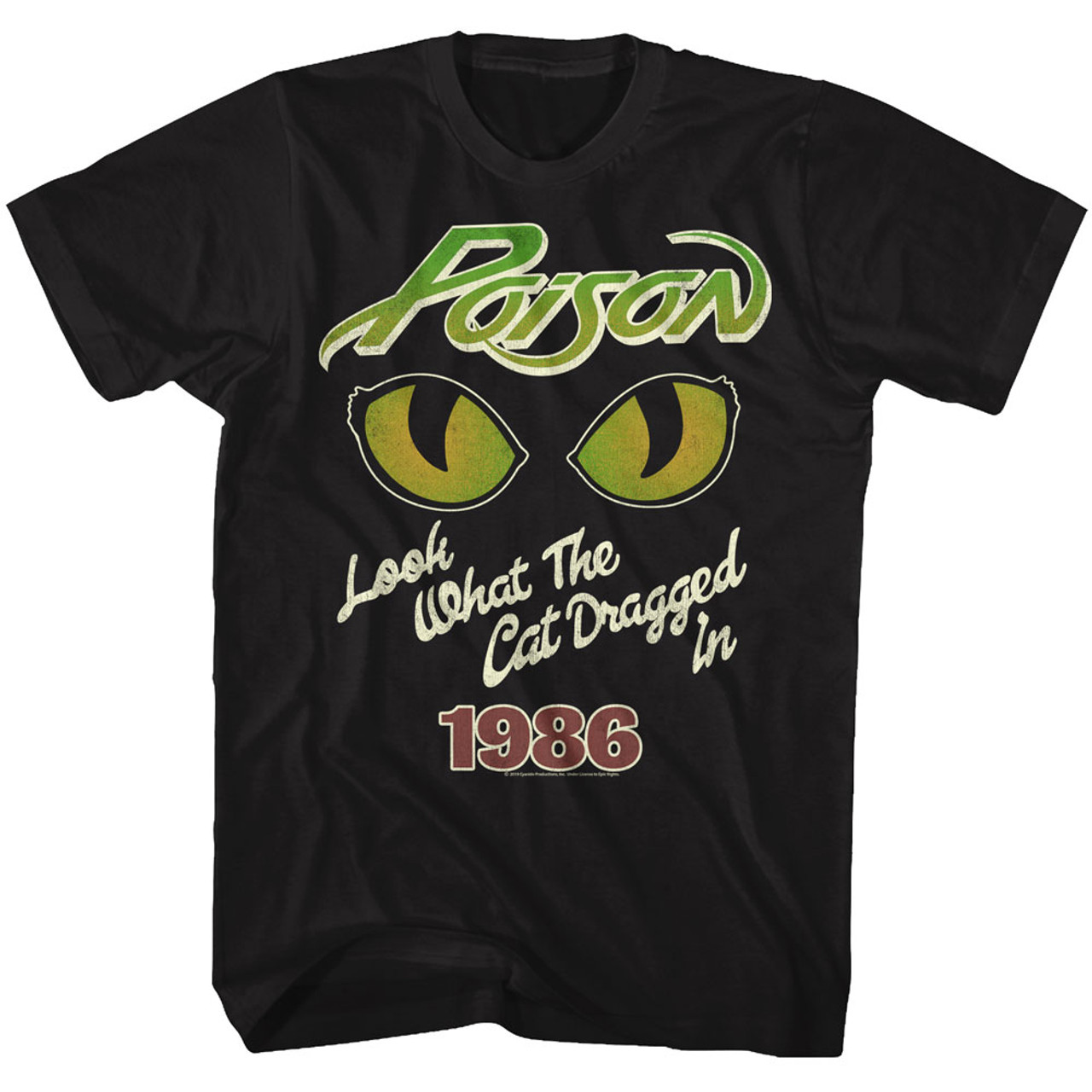 Poison Eyes Black Adult T-Shirt