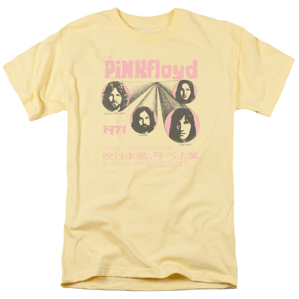 Pink Floyd One Of These Days Adult 18/1 T-Shirt Banana
