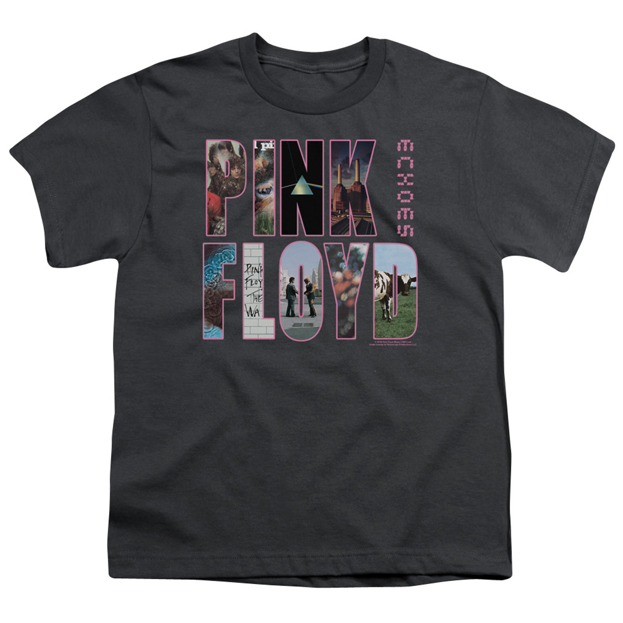 Pink Floyd Cover Youth T-Shirt Charcoal