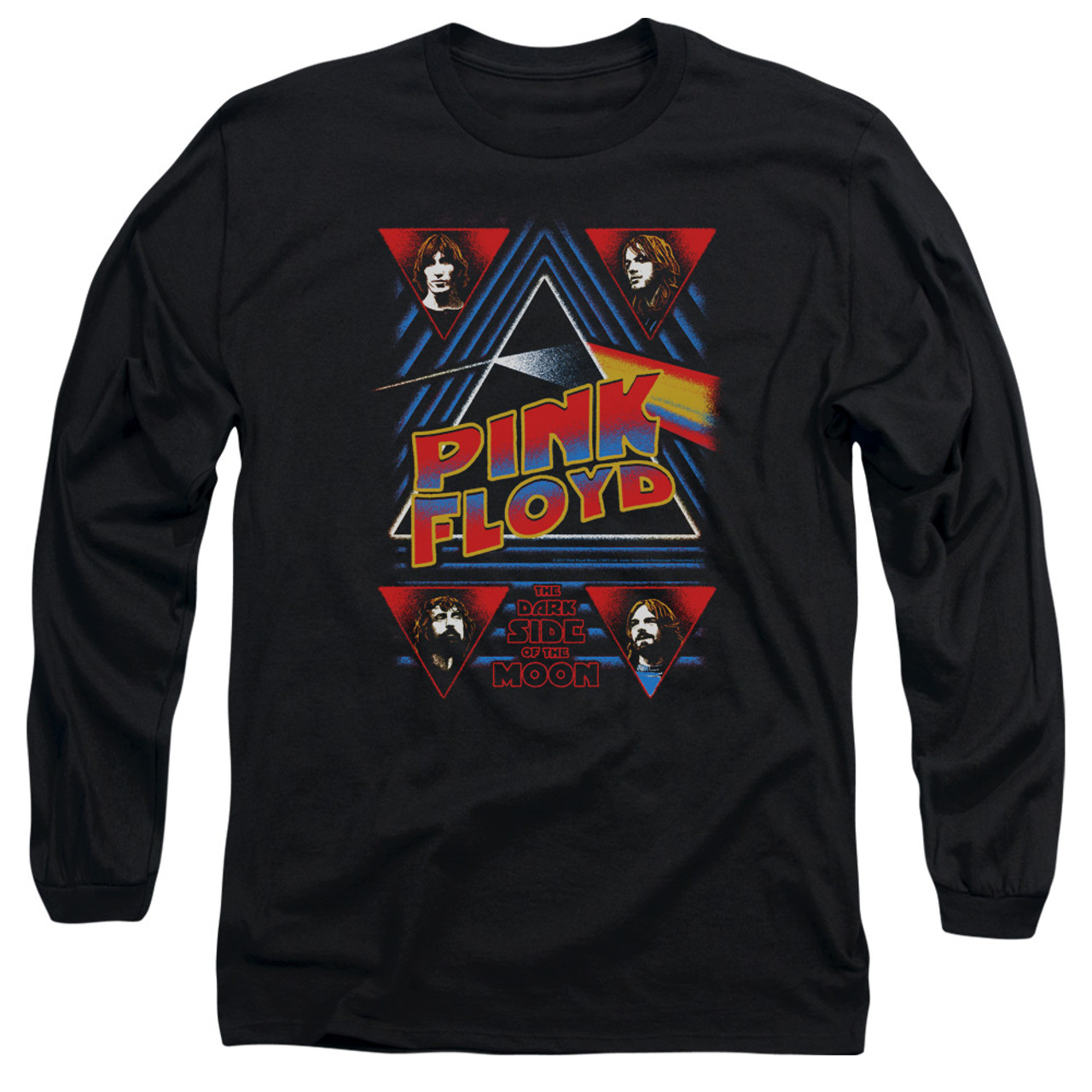 Pink Floyd Dark Side Adult Long Sleeve T-Shirt Black