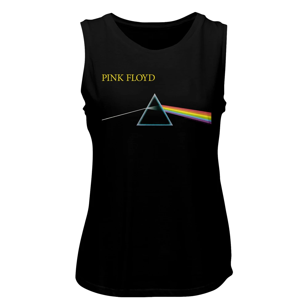 Pink Floyd DOTM Simple Black Women's Muscle Tank Top T-Shirt