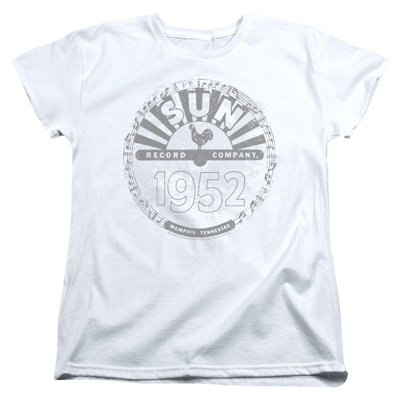 Sun Records Crusty Logo S/S Women's T-Shirt White