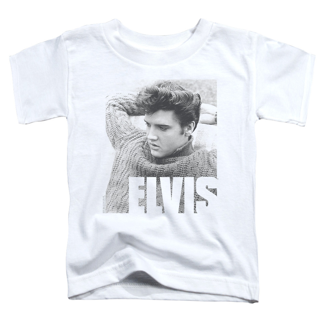 Elvis Presley Relaxing Classic Toddler T-Shirt White