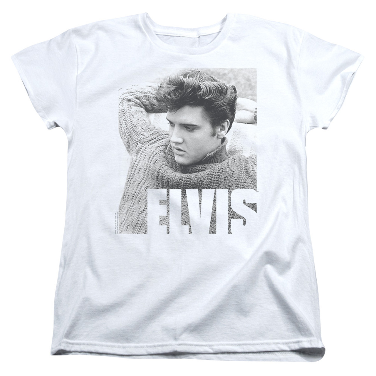 Elvis Presley Relaxing Classic Women's T-Shirt White