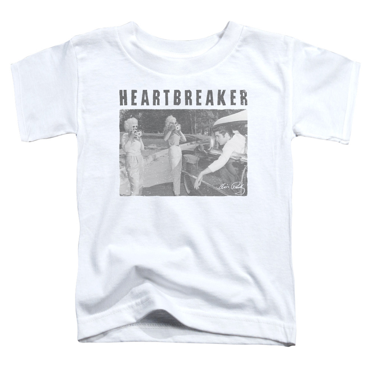 Elvis Presley Heartbreaker Classic Toddler T-Shirt White