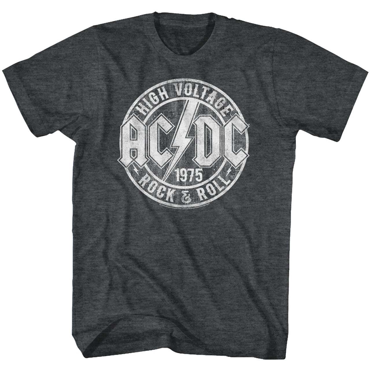 AC/DC R And R Black Heather Adult T-Shirt