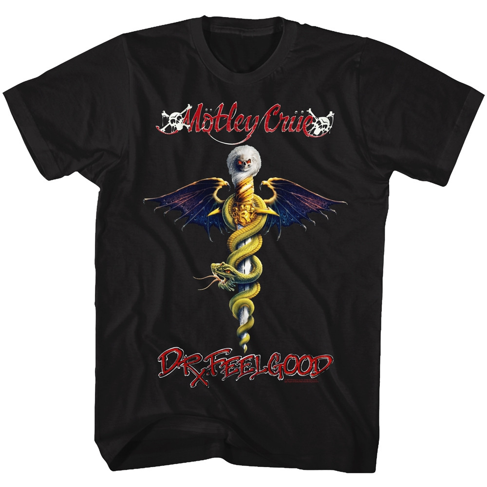 Motley Crue Dr. Feelgood Black Adult T-Shirt