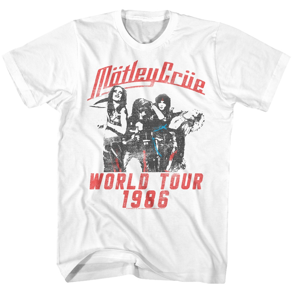 【レア】MOTLEY CRUE 2024アメリカツアーTシャツ【Мサイズ】 Motley Crue World Tour White Adult T-Shirt