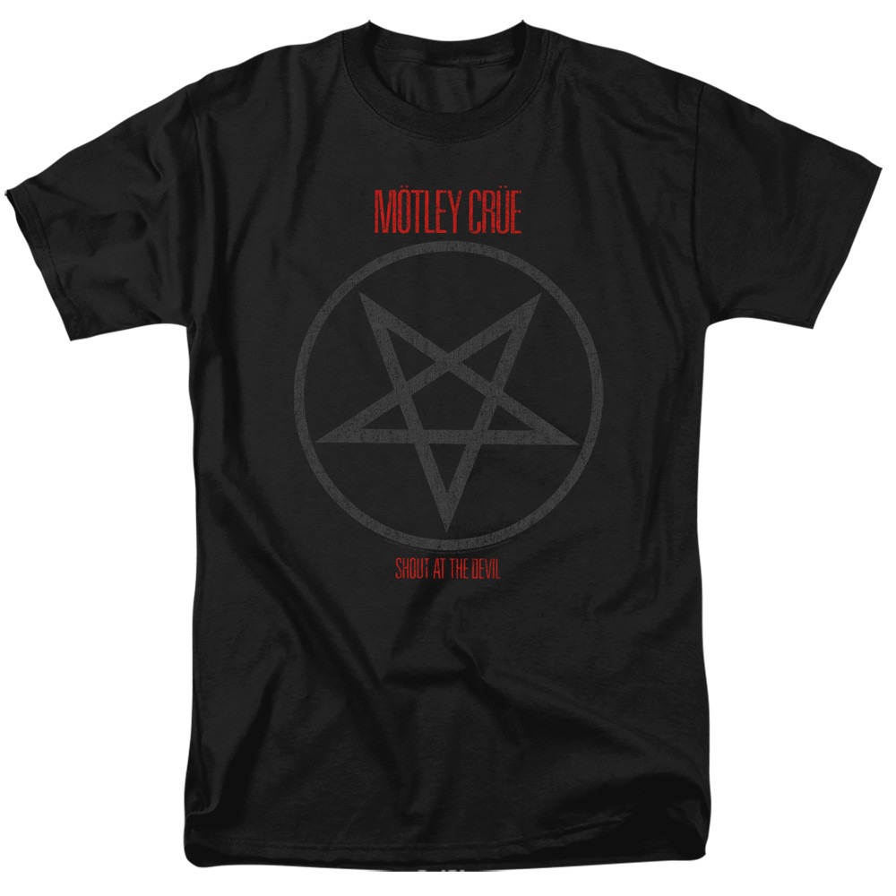 Motley Crue Shout At The Devil Adult 18/1 T-Shirt Black