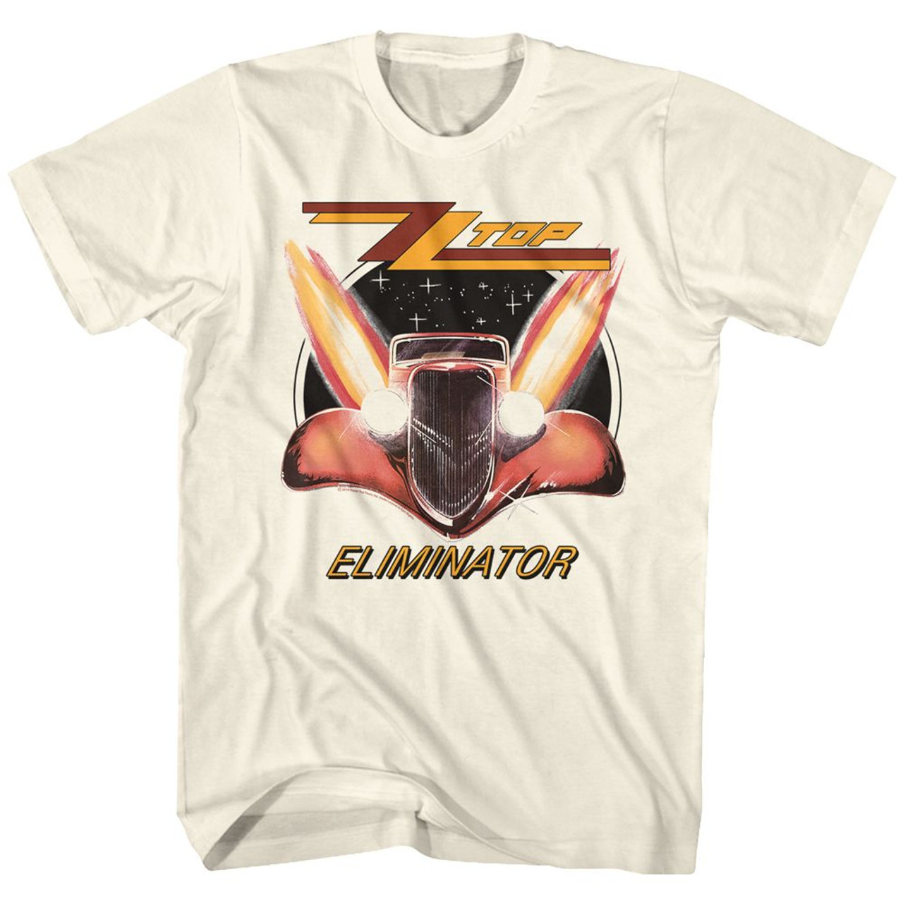 ZZ Top Eliminator Natural Adult T-Shirt
