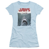 Jaws Title Junior Women's T-Shirt Light Blue