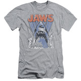 Jaws Comic Splash Adult 30/1 T-Shirt Athletic Heather