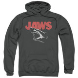 Jaws Cracked Jaw Adult Pullover Hoodie Sweatshirt Charcoal