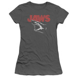 Jaws Cracked Jaw Junior Women's T-Shirt Charcoal