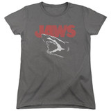 Jaws Cracked Jaw Women's T-Shirt Charcoal