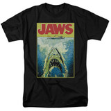 Jaws Bright Jaws Adult 18/1 T-Shirt Black