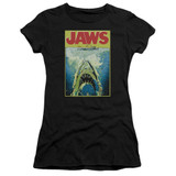 Jaws Bright Jaws Junior Women's T-Shirt Black
