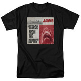 Jaws Terror Adult 18/1 T-Shirt Black