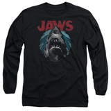 Jaws Water Circle Adult Long Sleeve T-Shirt Black