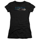 Jaws Logo Cutout Junior Women's T-Shirt Black