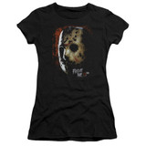 Friday the 13th Mask Of Death Junior Women's T-Shirt Black