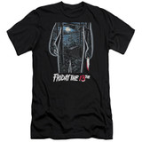 Friday the 13th 13th Poster Premium Adult 30/1 T-Shirt Black