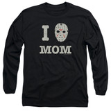 Friday the 13th Mommas Boy Adult Long Sleeve T-Shirt Black