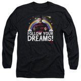 A Nightmare on Elm Street Follow Your Dreams Adult Long Sleeve T-Shirt Black