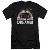 A Nightmare on Elm Street Follow Your Dreams Premium Adult 30/1 T-Shirt Black