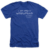 Friends Wisdomous Adult Heather T-Shirt Royal Blue