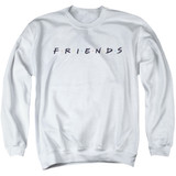 Friends Logo Adult Crewneck Sweatshirt White