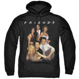 Friends Stand Together Adult Pullover Hoodie Sweatshirt Black