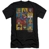 Masters Of The Universe Character Heads Adult 30/1 T-Shirt Black